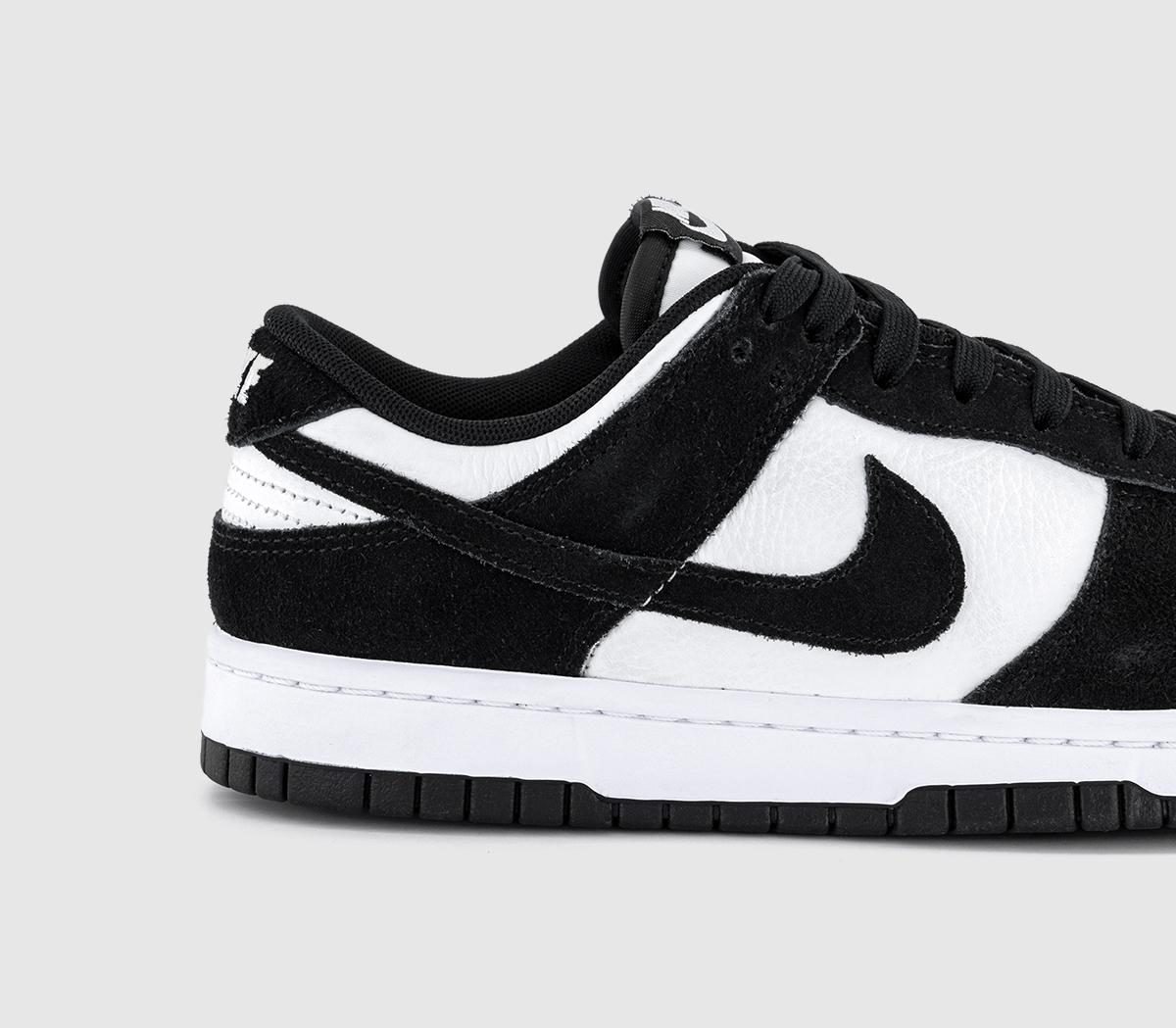 Nike Dunk Low Trainers Nike Dunk Low Trainers White Black White Suede