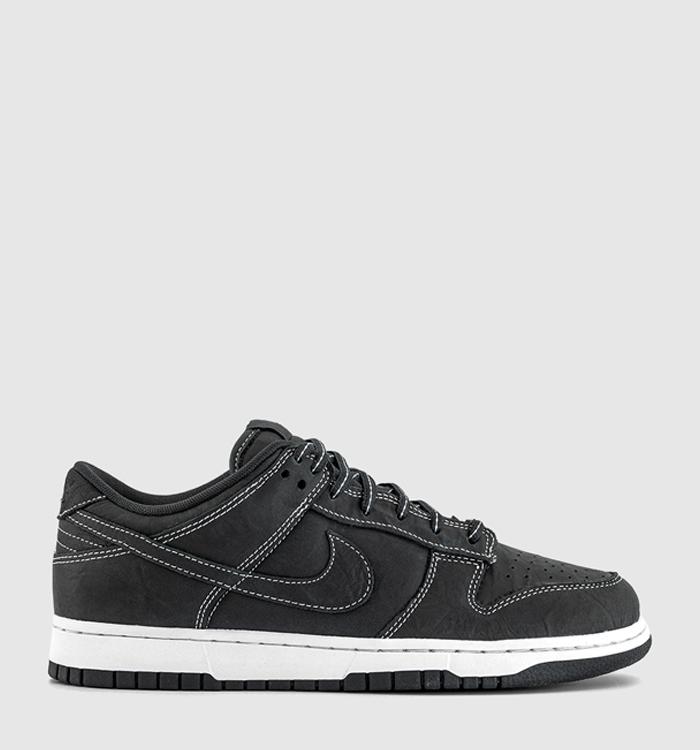 mens nike dunk low black and white