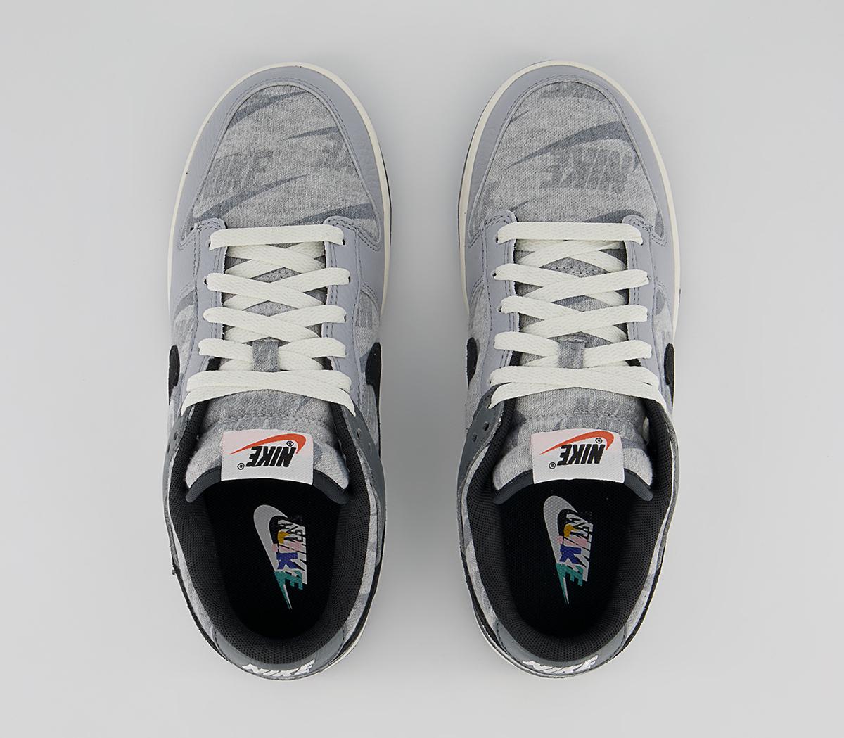 Nike Dunk Low Trainers Nike Dunk Low Trainers Dark Grey Heather Off Noir Wolf Grey Smoke