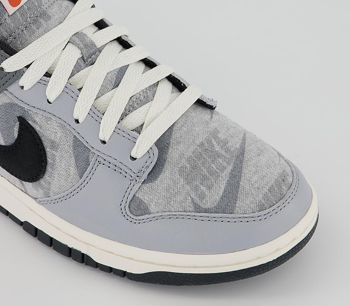 Nike Dunk Low Trainers Nike Dunk Low Trainers Dark Grey Heather Off Noir Wolf Grey Smoke