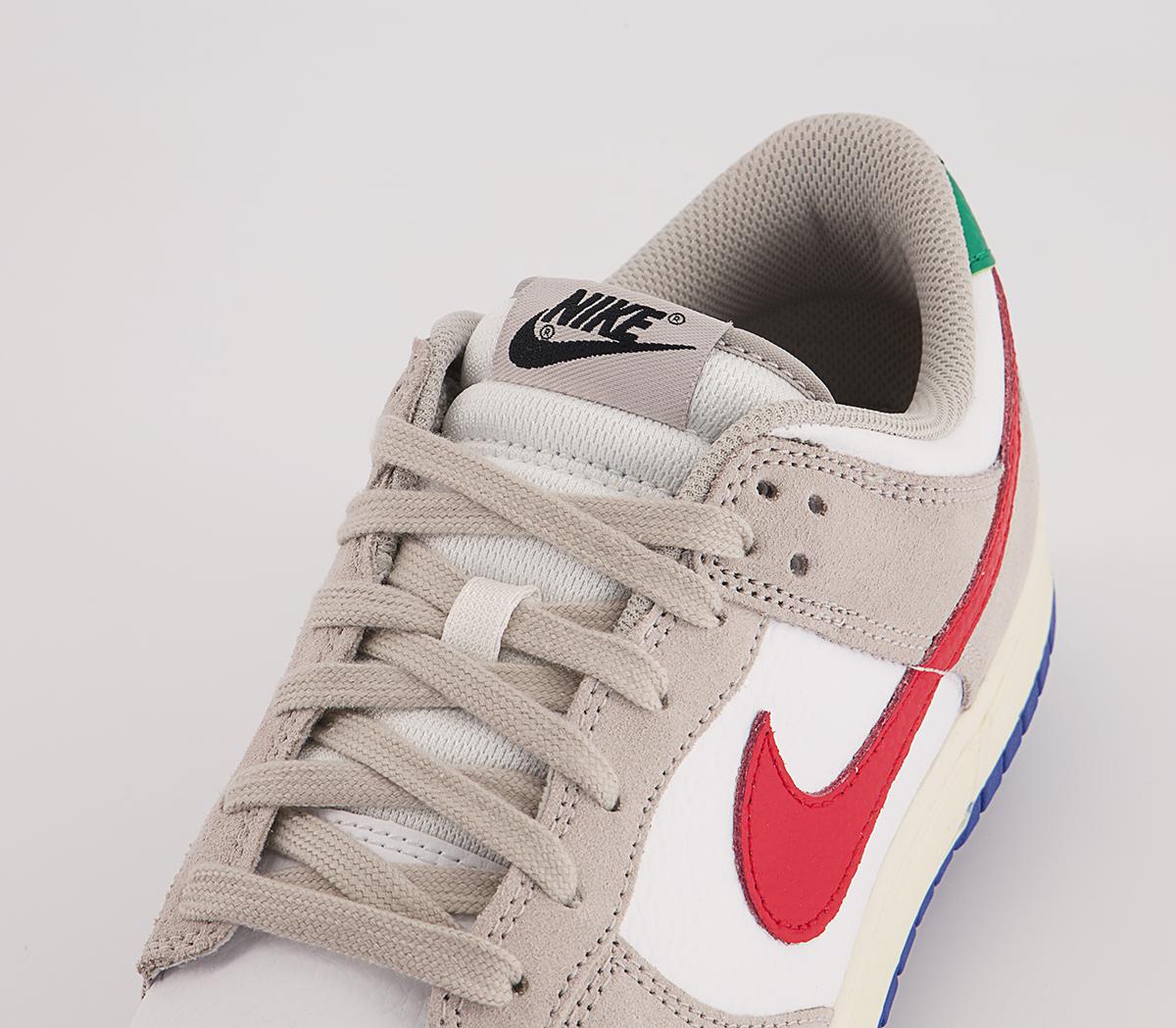 Nike Dunk Low Trainers Nike Dunk Low Trainers Light Iron Ore Univ Red White Game Royal Malachite