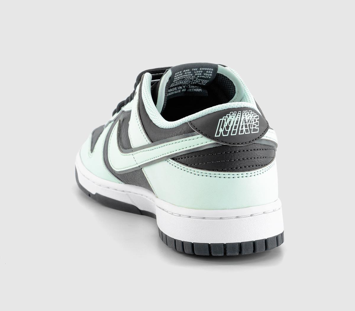 NikeDunk Low TrainersDark Smoke Grey Barely Green White