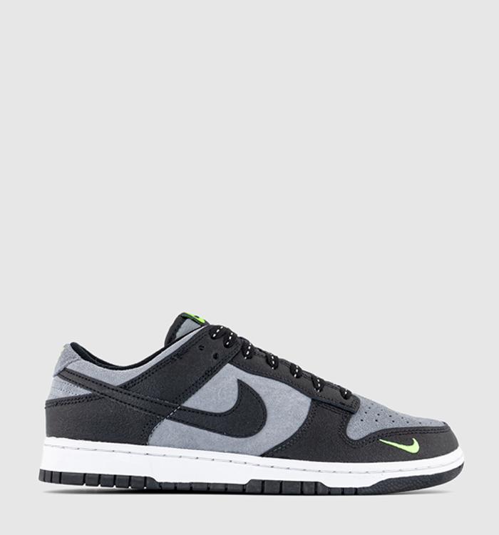Nike Dunk Low Trainers Cool Grey Black Volt