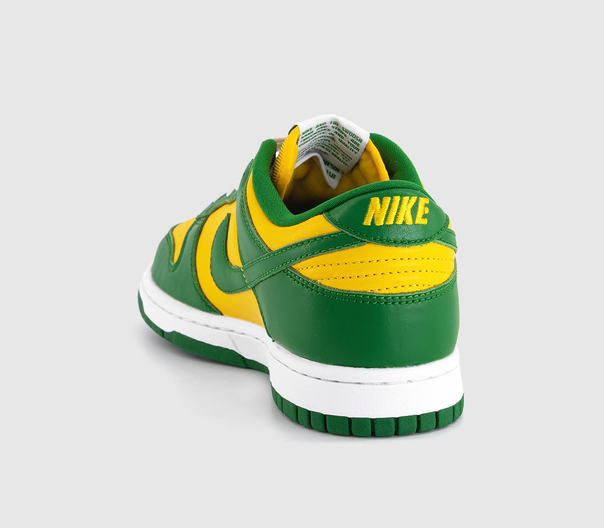 NikeDunk Low Trainers Varsity Maize Pine Green White