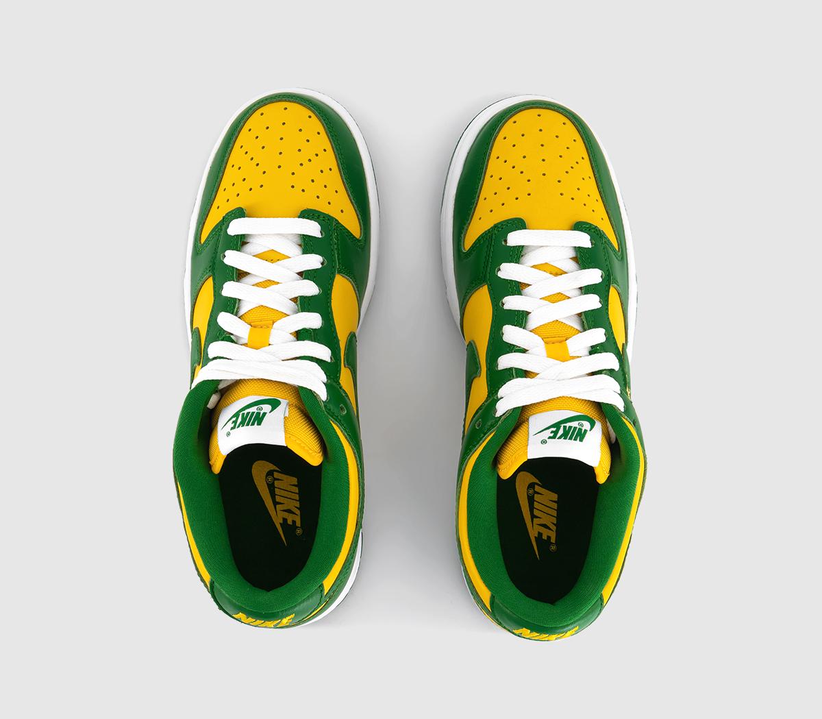 NikeDunk Low Trainers Varsity Maize Pine Green White