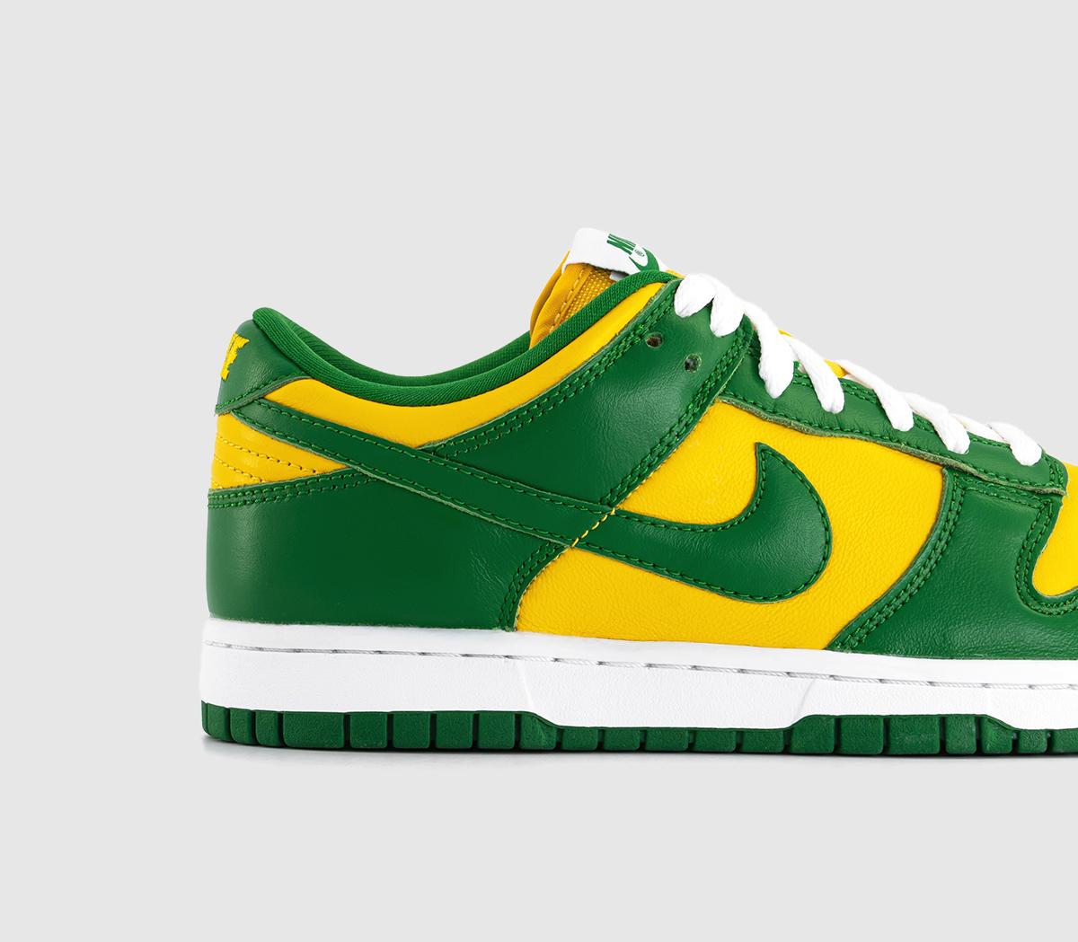 NikeDunk Low Trainers Varsity Maize Pine Green White