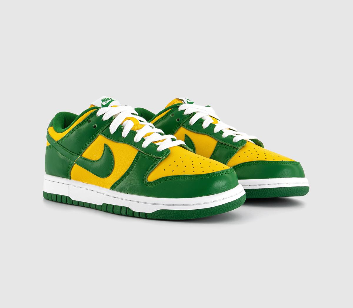 NikeDunk Low Trainers Varsity Maize Pine Green White