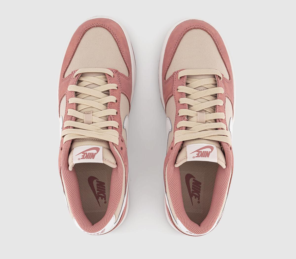 NikeDunk Low TrainersRed Stardust Summit White Sanddrift
