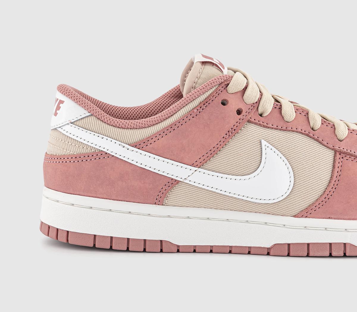NikeDunk Low TrainersRed Stardust Summit White Sanddrift