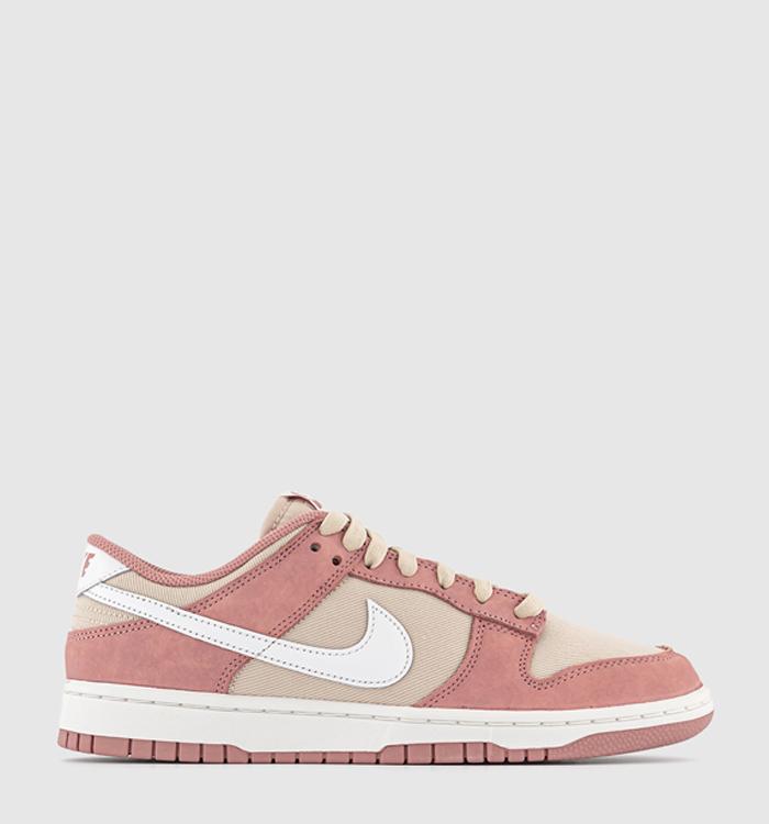 Nike Dunk Low Trainers Red Stardust Summit White Sanddrift