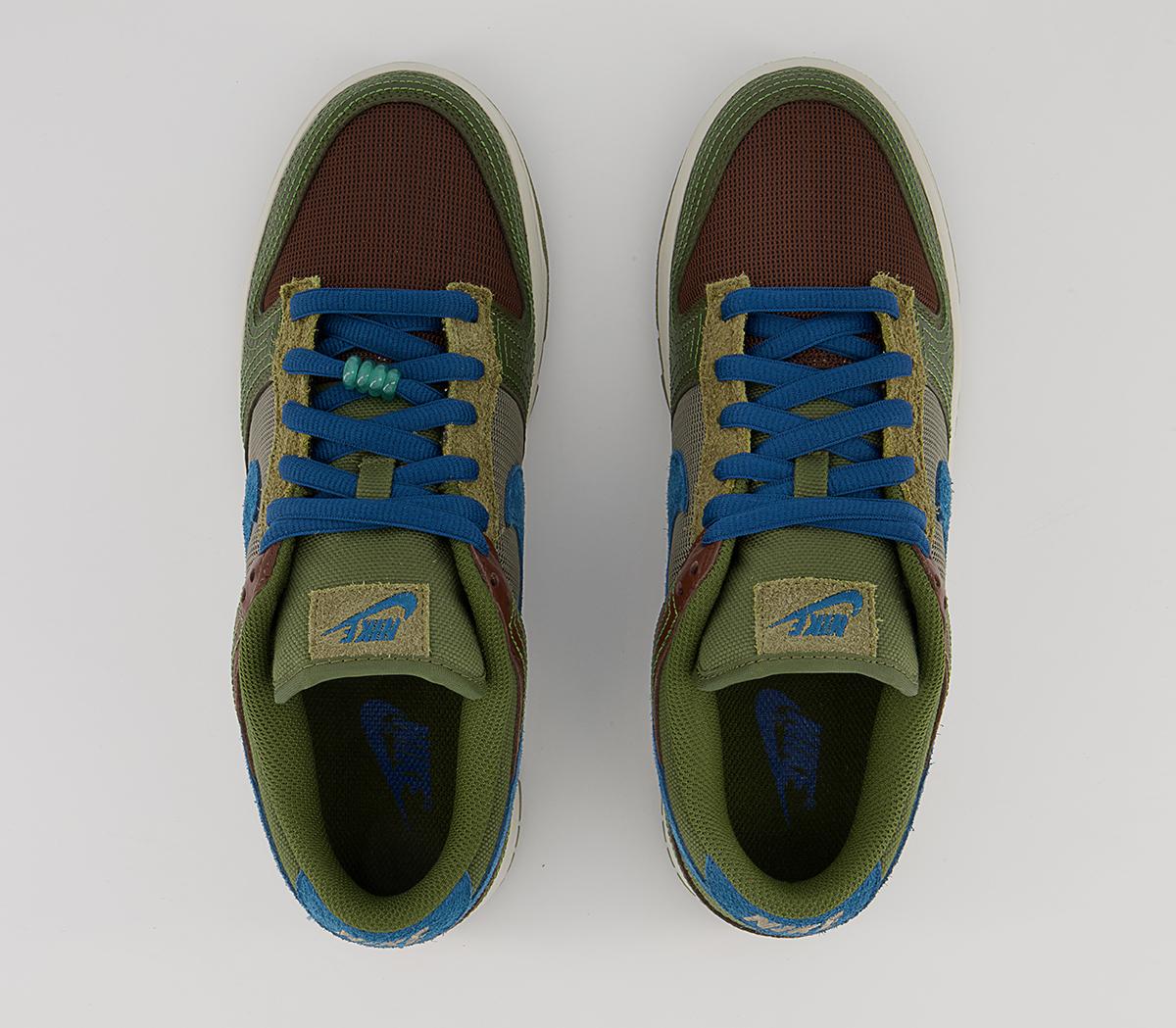 Nike Dunk Low Trainers Nike Dunk Low Trainers Cacao Wow Marina Rough Green Pilgrim Matte Olive L