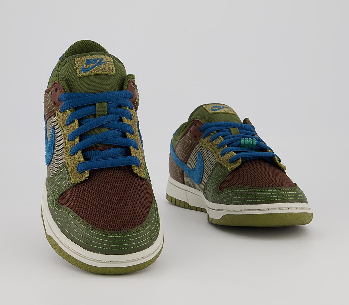 Nike Dunk Low Trainers Nike Dunk Low Trainers Cacao Wow Marina Rough Green Pilgrim Matte Olive L
