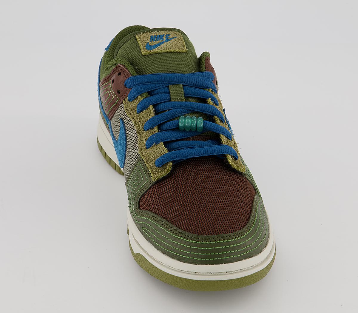 Nike Dunk Low Trainers Nike Dunk Low Trainers Cacao Wow Marina Rough Green Pilgrim Matte Olive L