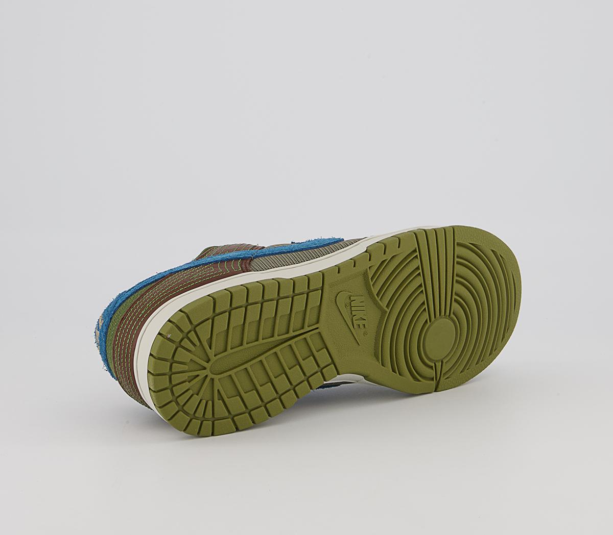 Nike Dunk Low Trainers Nike Dunk Low Trainers Cacao Wow Marina Rough Green Pilgrim Matte Olive L