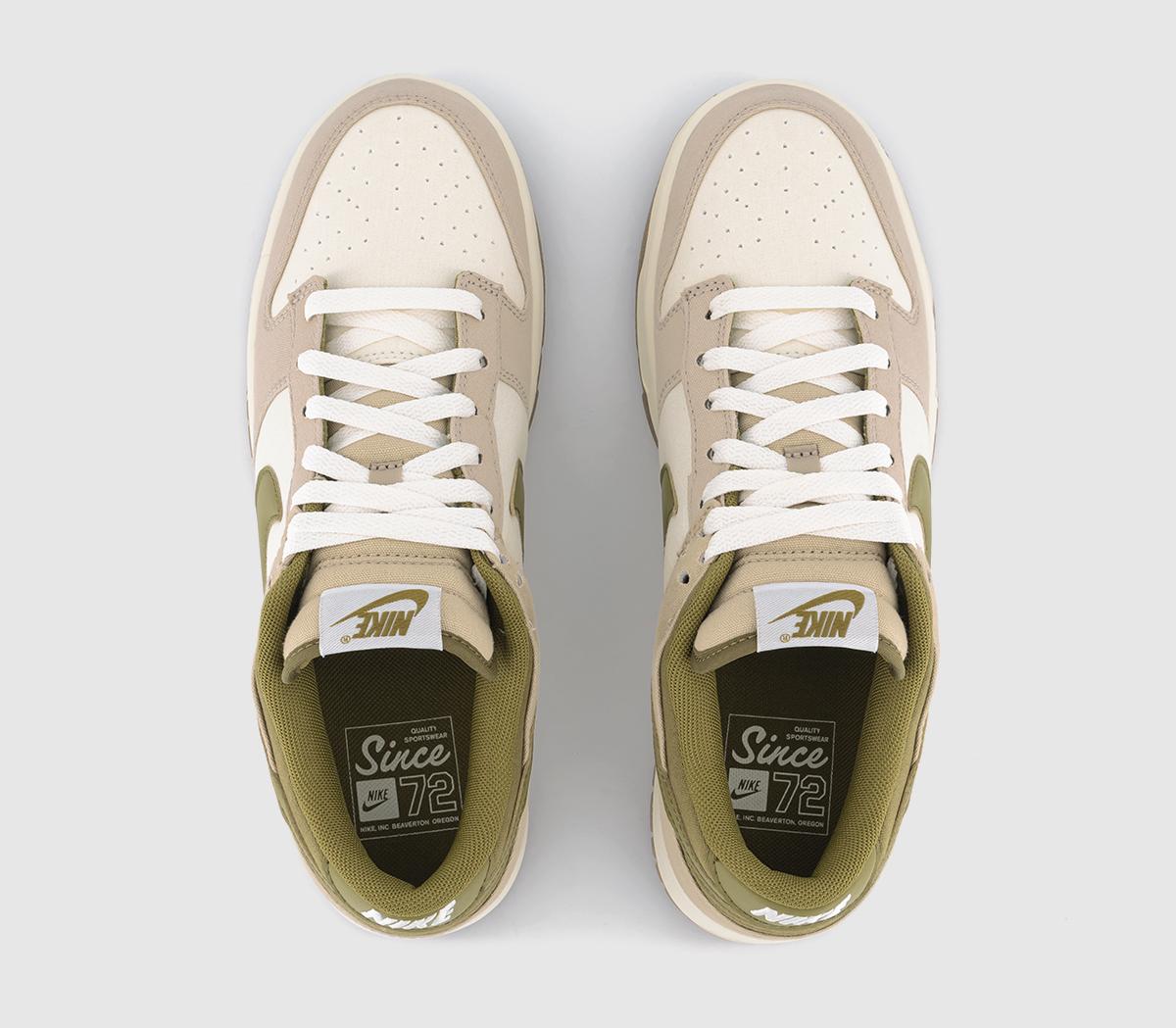 Nike Dunk Low Trainers Sail Pacific Moss Cream Light Limestone - Unisex ...