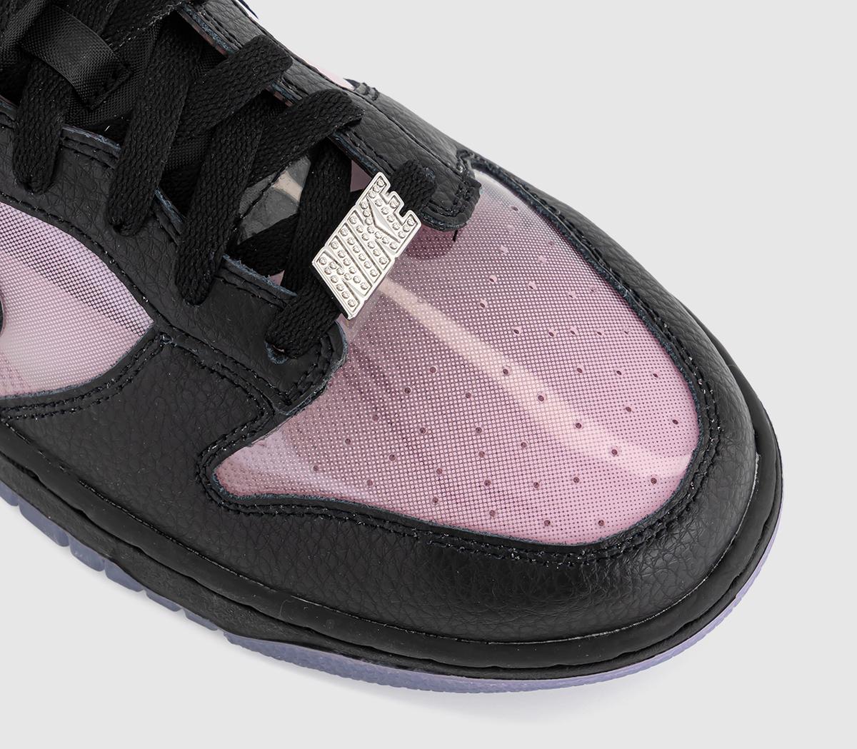 NikeDunk Low Trainers Pink Rise Black Black