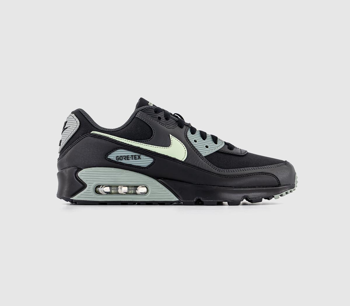 Nike Air Max 90 Trainers Gtx Black Honeydew Anthracite Mica Green - Men's  Trainers