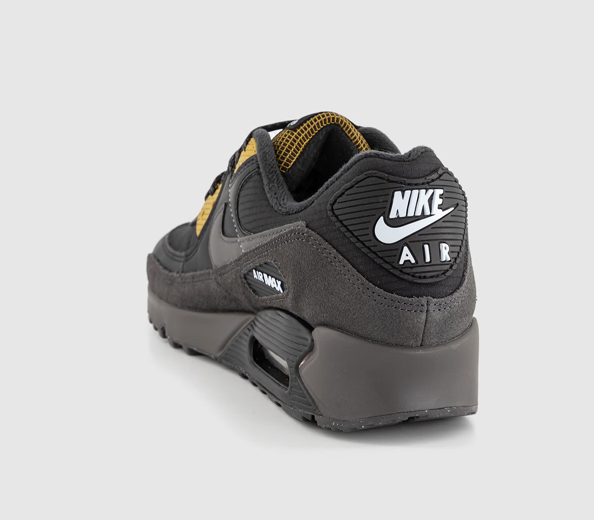 NikeAir Max 90 TrainersBlack Medium Ash Bronzine Blue Tint