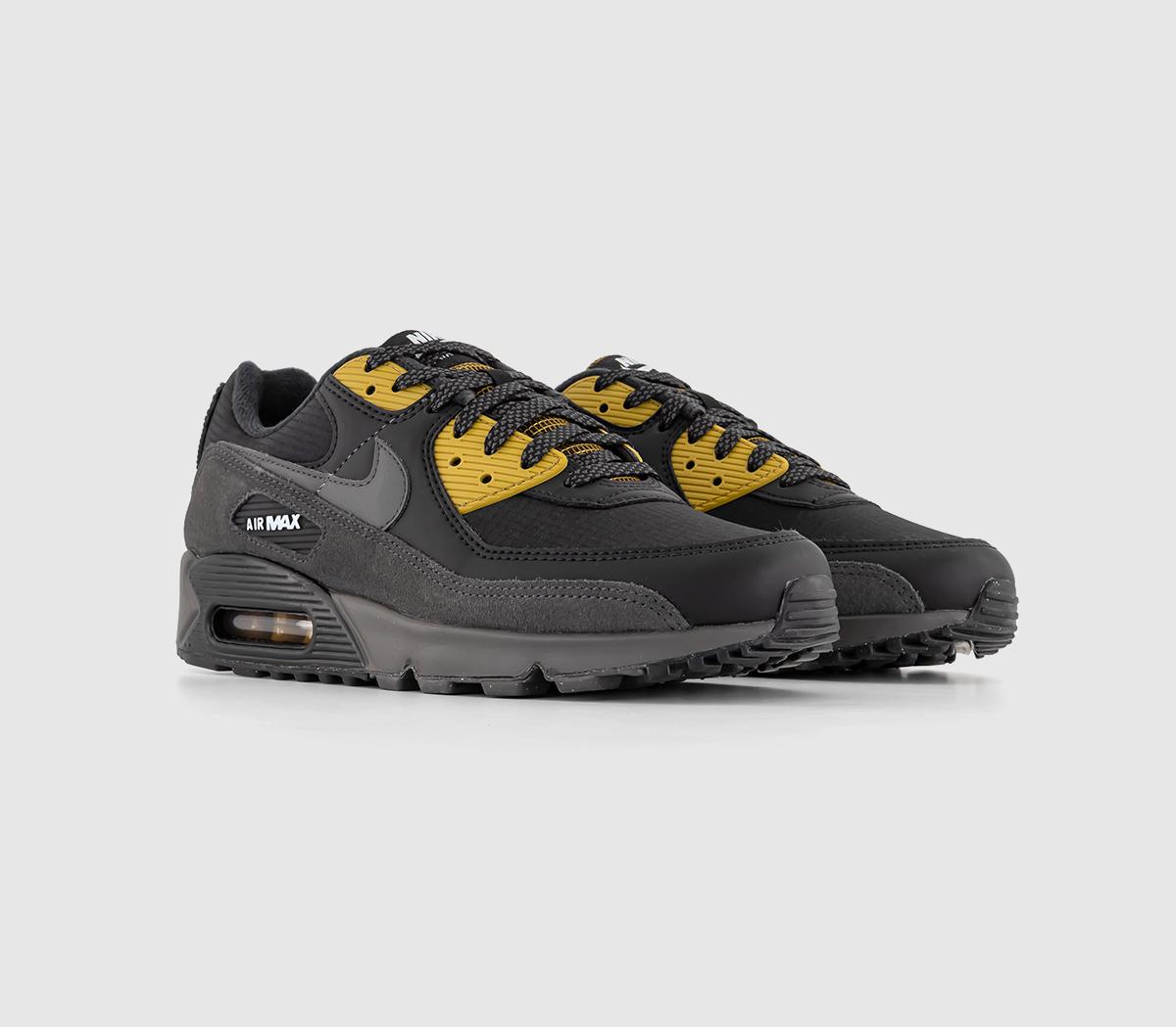 NikeAir Max 90 TrainersBlack Medium Ash Bronzine Blue Tint