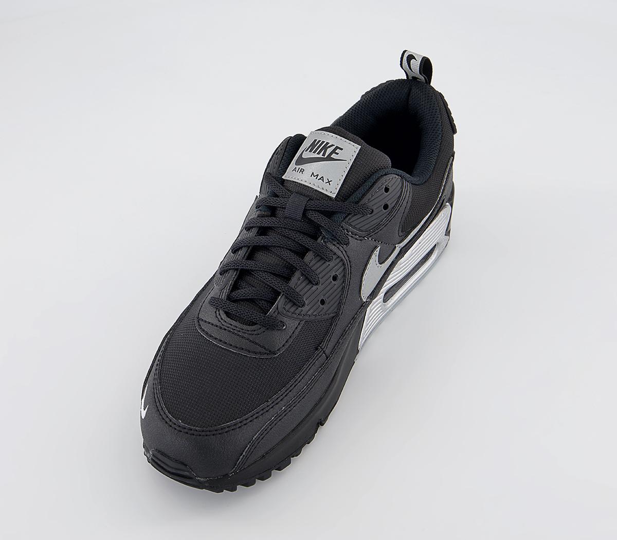NikeAir Max 90 TrainersBlack Metallic Silver