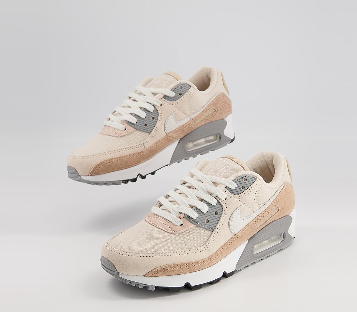 Nike Air Max 90 Trainers Hemp Summit White Sanddrift Women's Trainers Nike Air Max 90 Trainers Hemp Summit White Sanddrift Women's Trainers