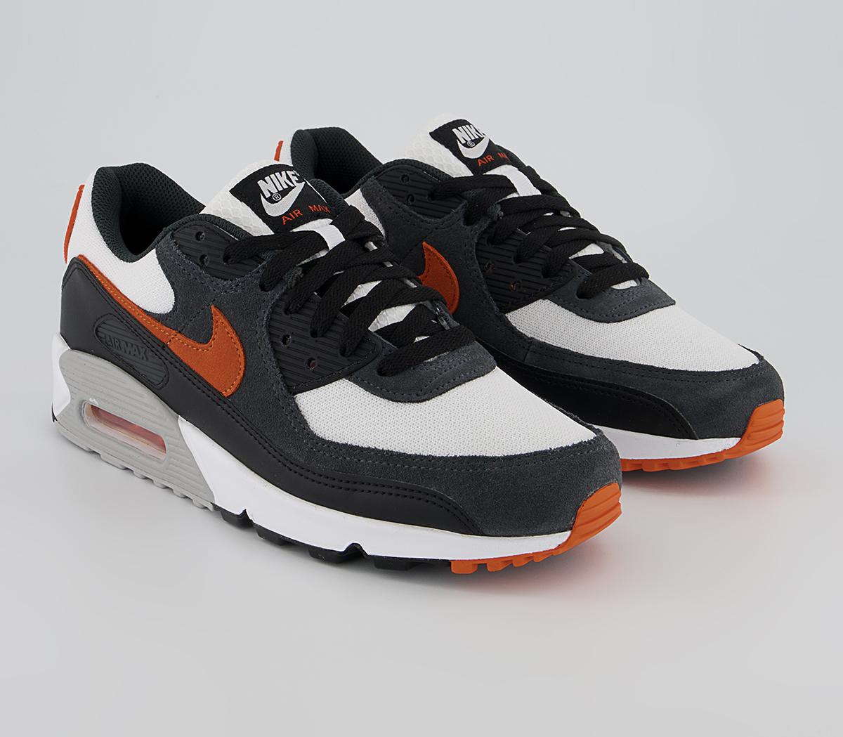 Nike Air Max 90 Trainers Nike Air Max 90 Trainers White Starfish Black Smoke Grey