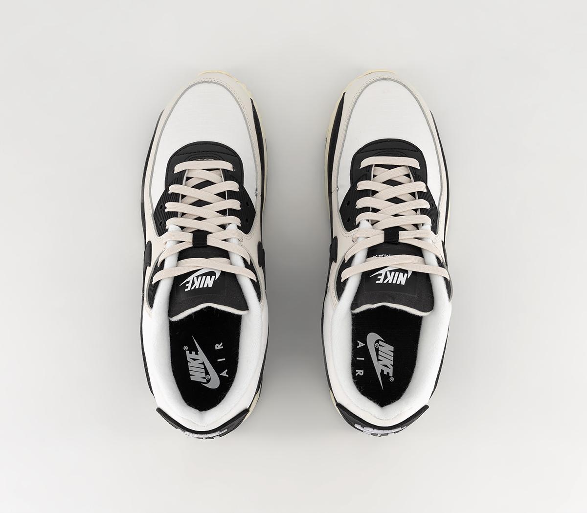 Nike Air Max 90 Trainers White Black Phantom Coconut Milk - Men