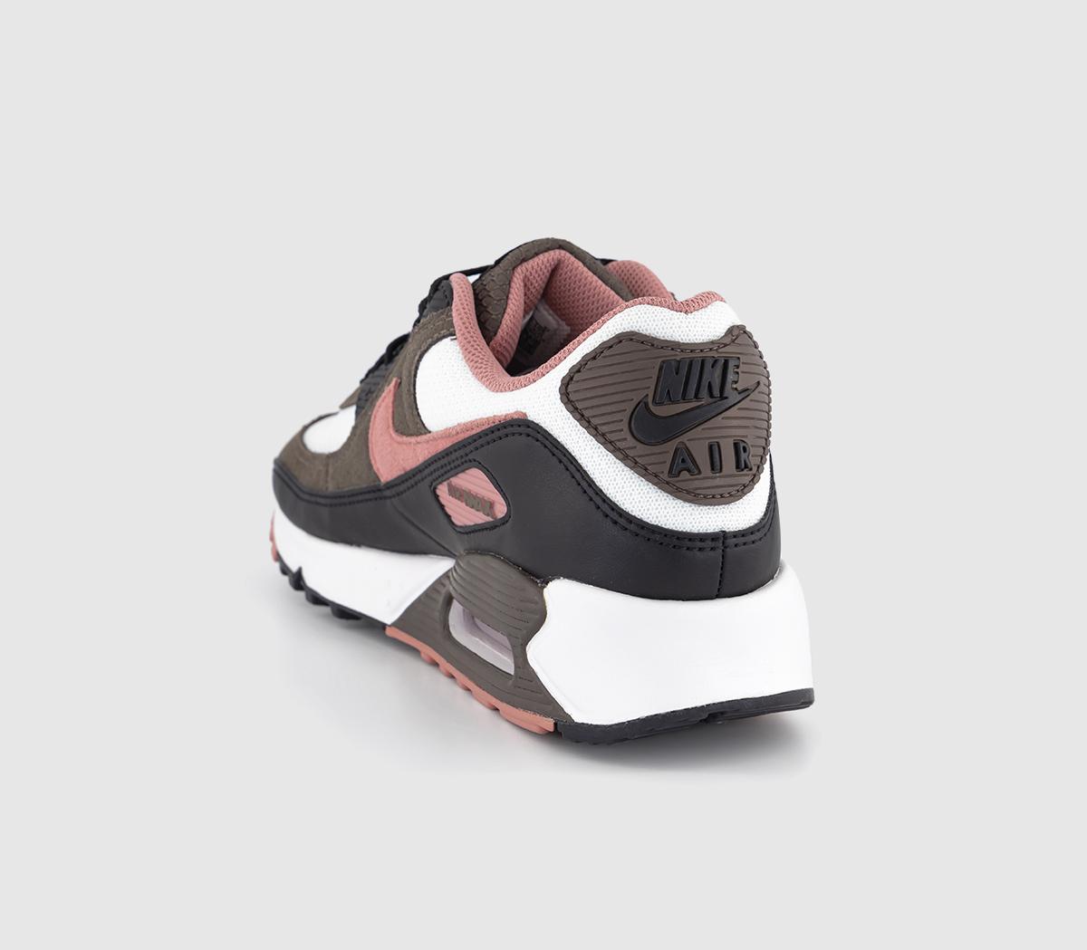 NikeAir Max 90 TrainersSummit White Red Stardust Ironstone