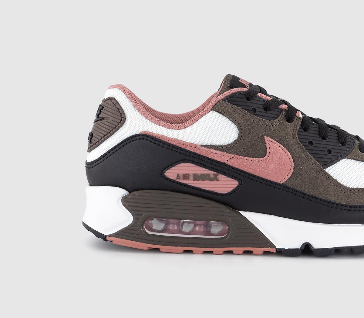 NikeAir Max 90 TrainersSummit White Red Stardust Ironstone