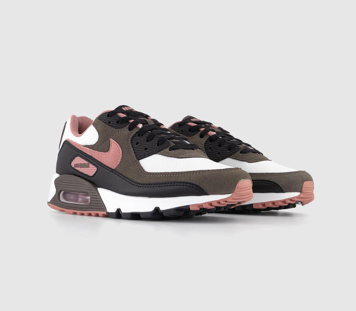 NikeAir Max 90 TrainersSummit White Red Stardust Ironstone