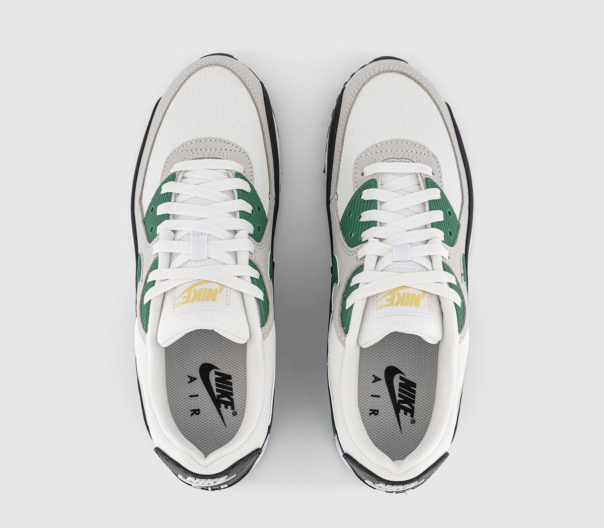 NikeAir Max 90 Trainers NikeAir Max 90 TrainersWhite Malachite Saturn Gold