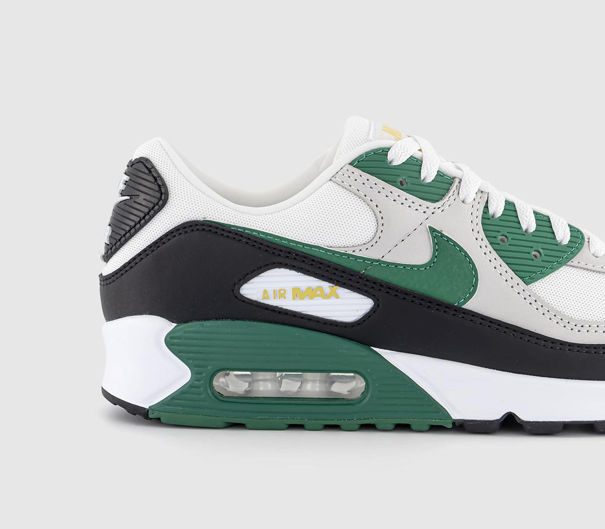 NikeAir Max 90 Trainers NikeAir Max 90 TrainersWhite Malachite Saturn Gold