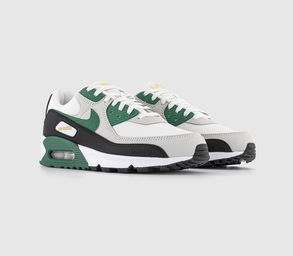 NikeAir Max 90 TrainersWhite Malachite Saturn Gold