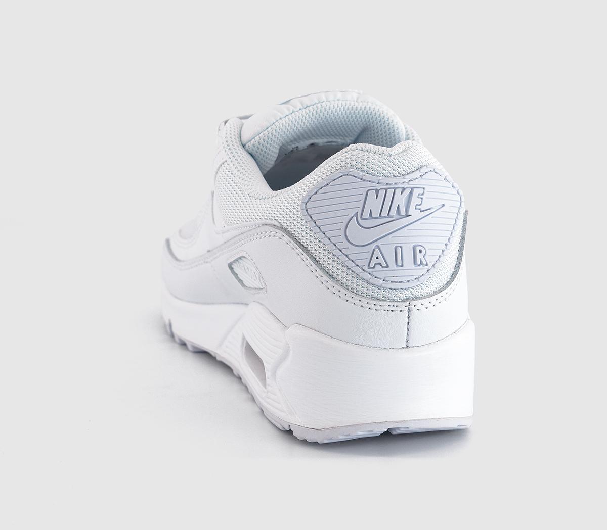 Nike Air Max 90 Trainers Nike Air Max 90 Trainers White White White Wolf Grey