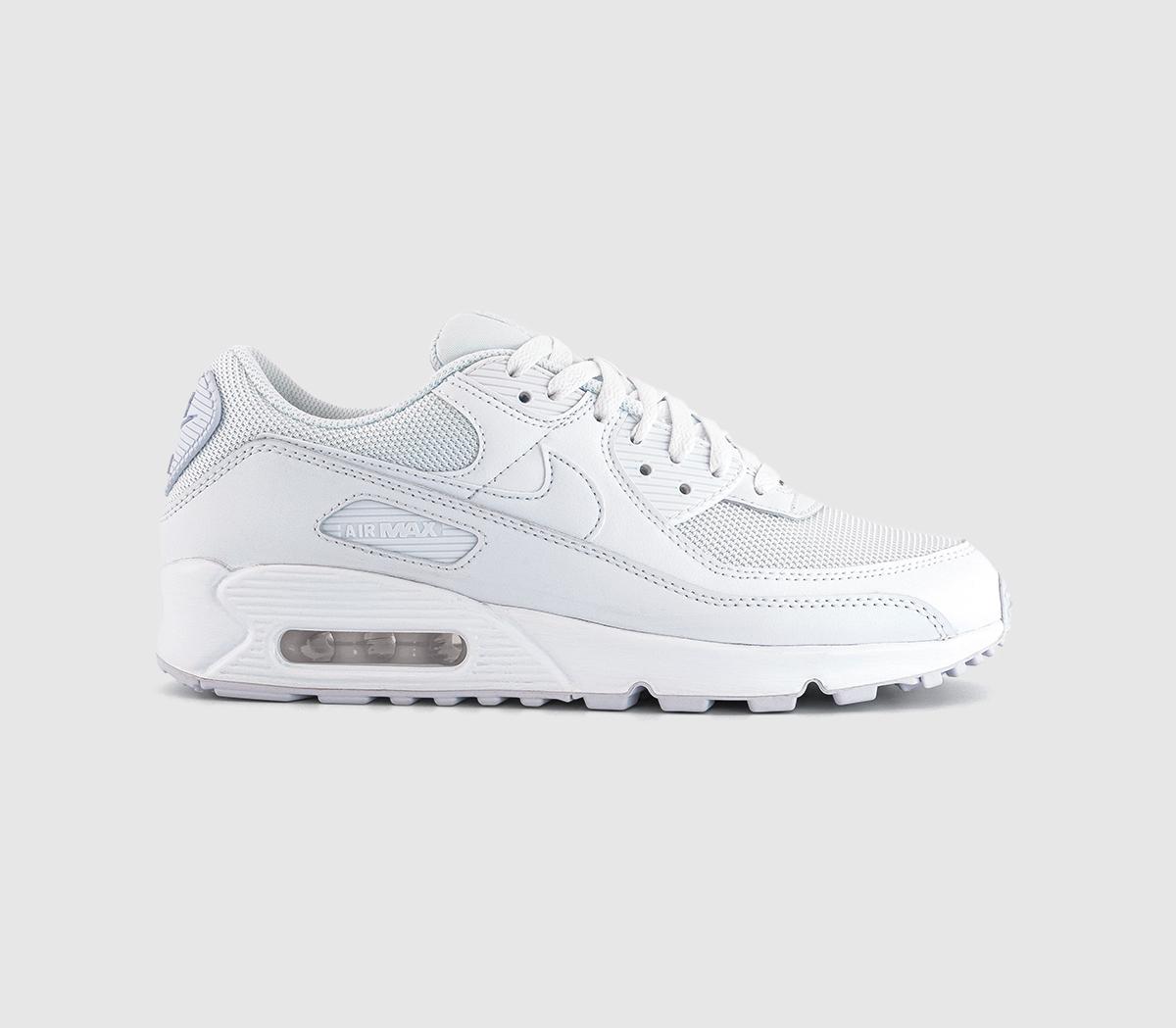 NikeAir Max 90 Trainers NikeAir Max 90 TrainersWhite White White Wolf Grey