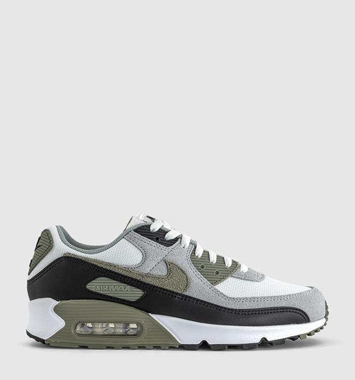 Nike Air Max 90 Trainers Summit White Silver Sage Light Pumice