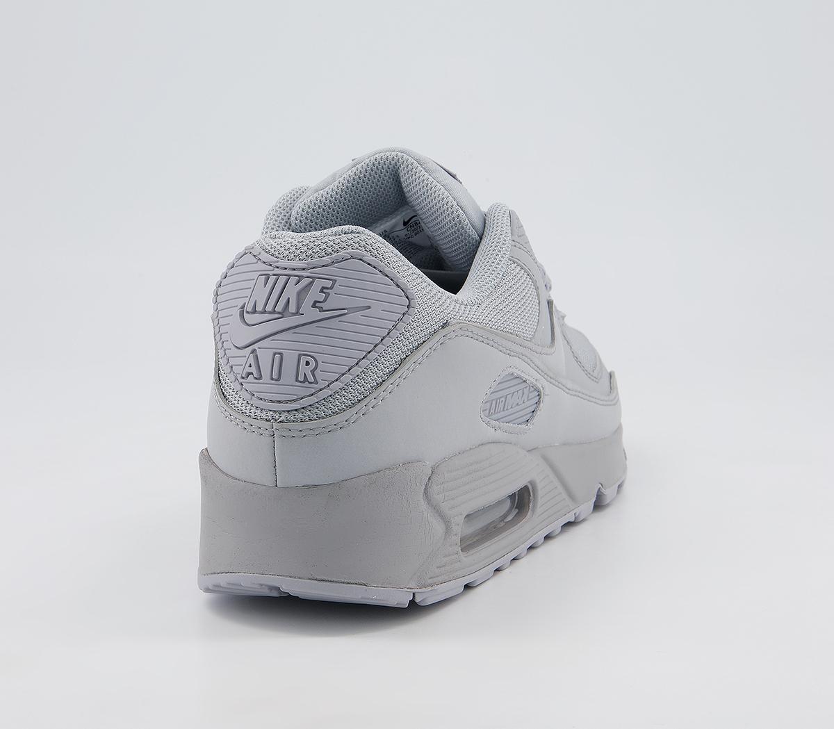 Nike Air Max 90 Trainers Nike Air Max 90 Trainers Wolf Grey Wolf Grey Black