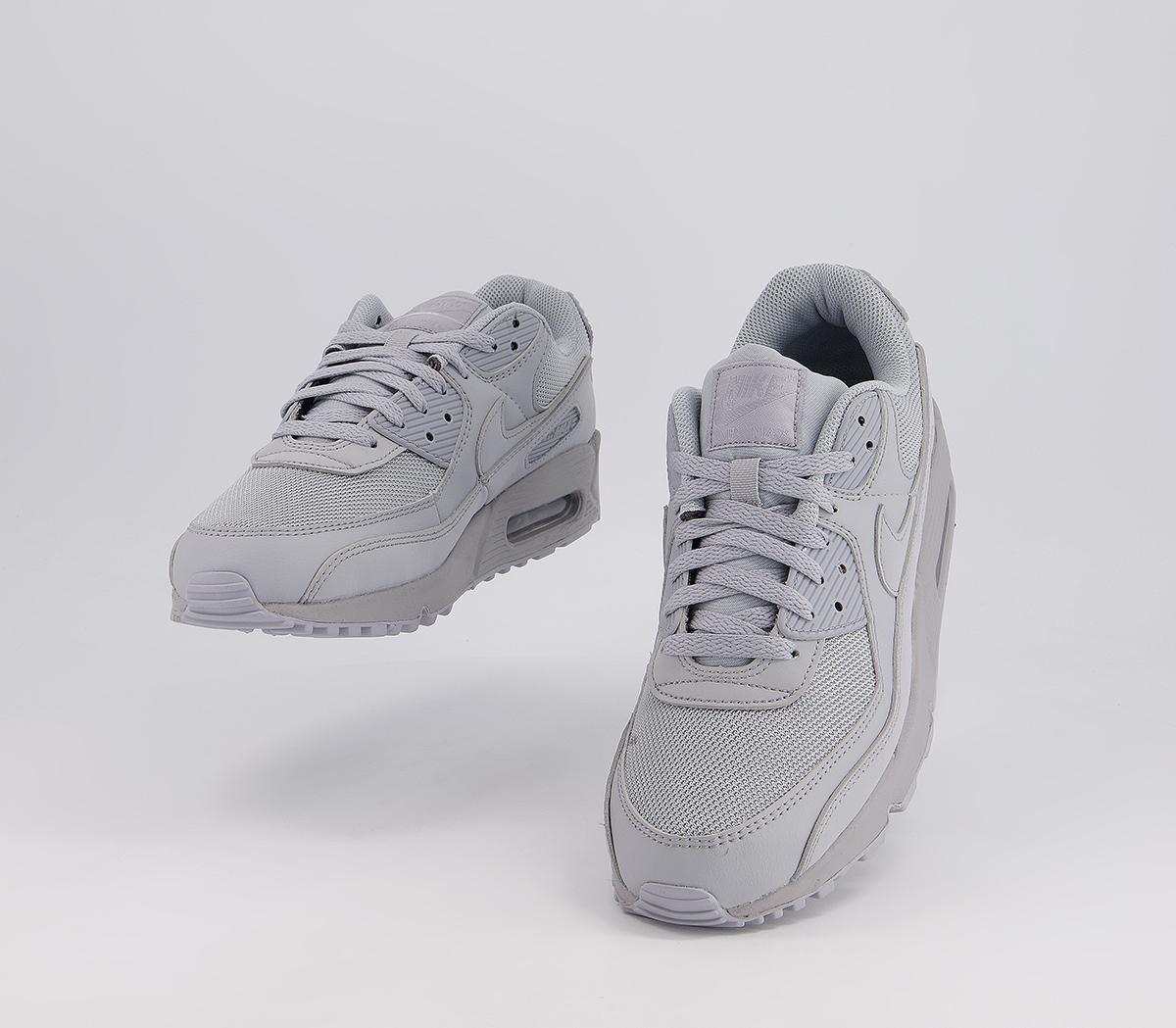 Nike Air Max 90 Trainers Nike Air Max 90 Trainers Wolf Grey Wolf Grey Black
