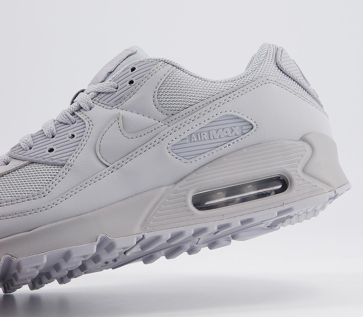 Nike Air Max 90 Trainers Nike Air Max 90 Trainers Wolf Grey Wolf Grey Black