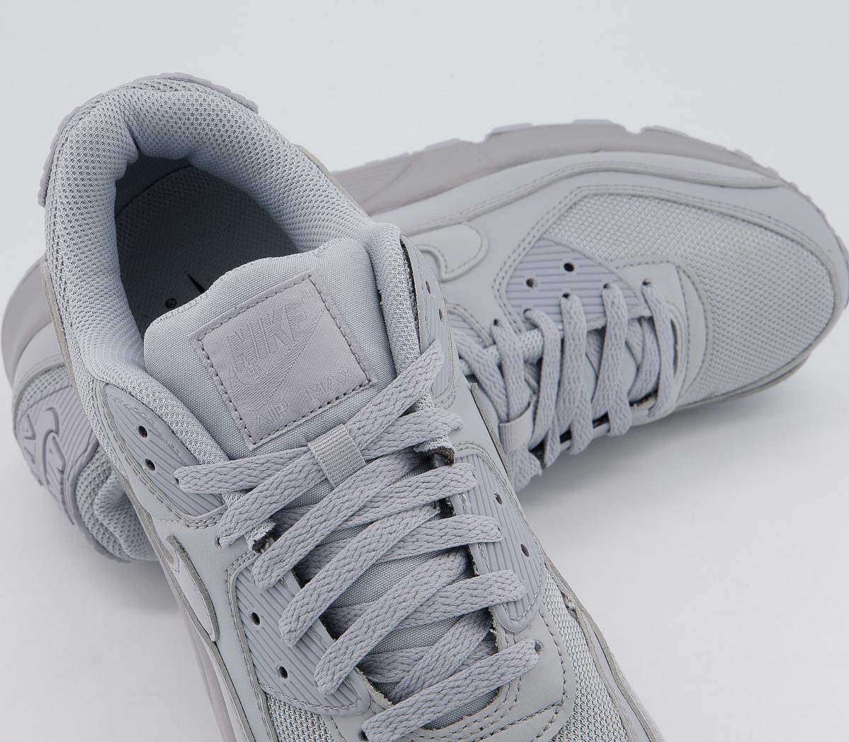 Nike Air Max 90 Trainers Nike Air Max 90 Trainers Wolf Grey Wolf Grey Black