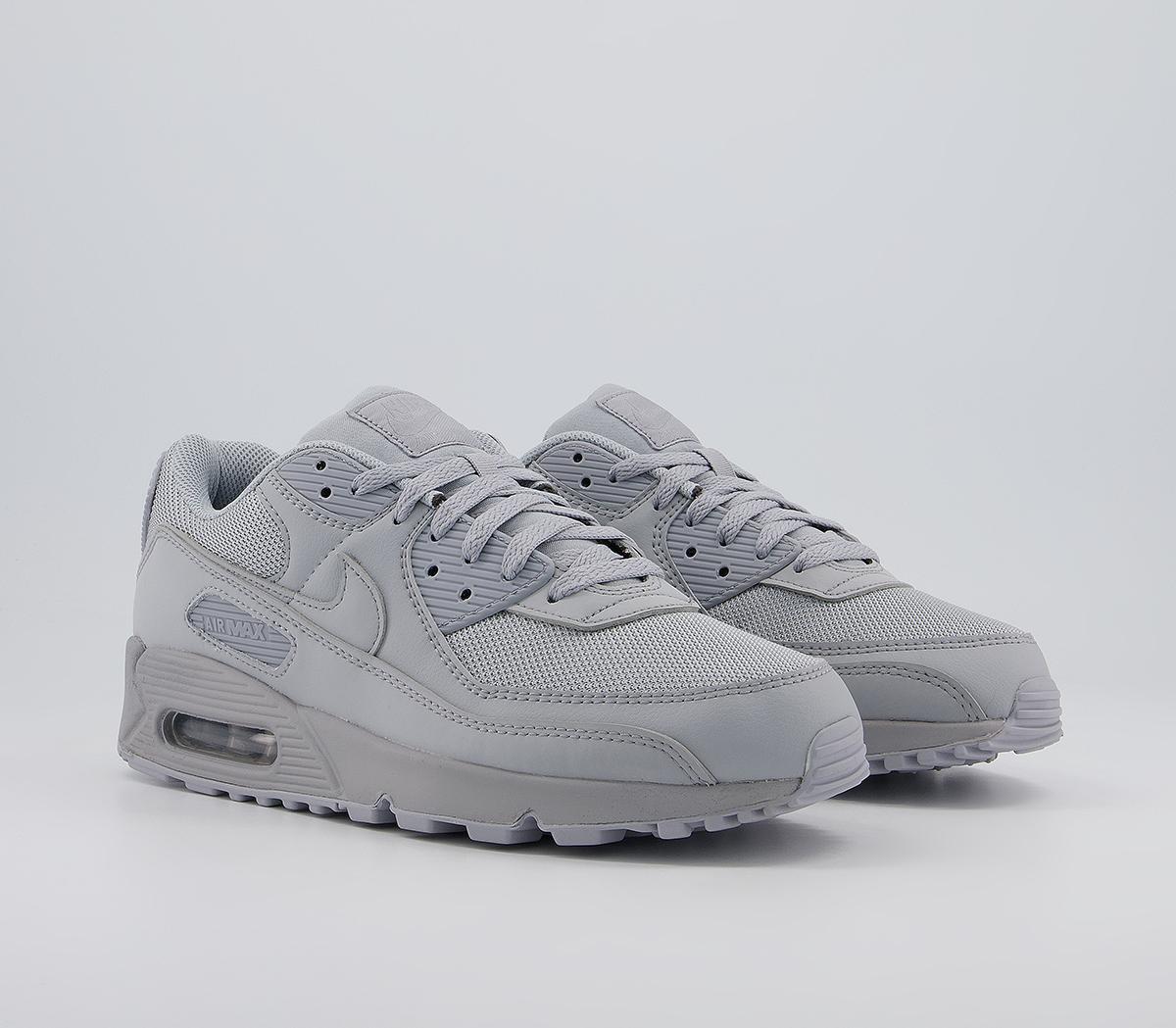 Nike Air Max 90 Trainers Nike Air Max 90 Trainers Wolf Grey Wolf Grey Black