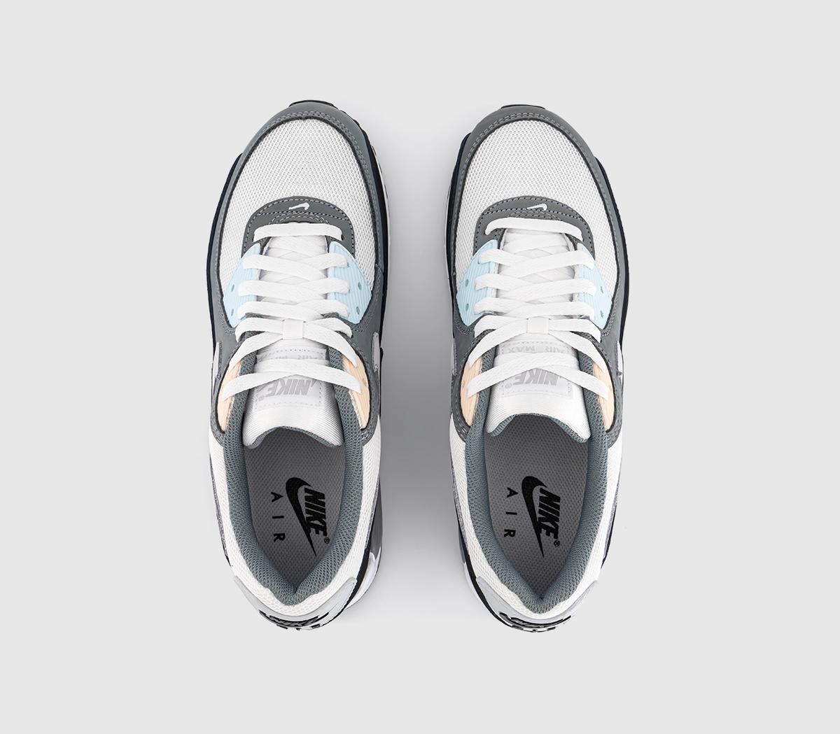 Nike Air Max 90 Trainers Nike Air Max 90 Trainers Cool Grey Pure Platinum Black