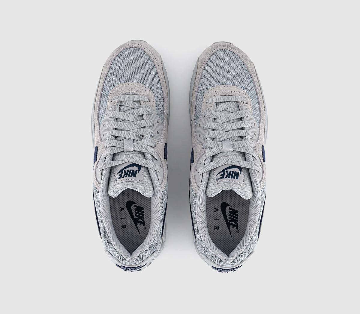 NikeAir Max 90 TrainersWolf Grey Midnight Navy Wolf Grey