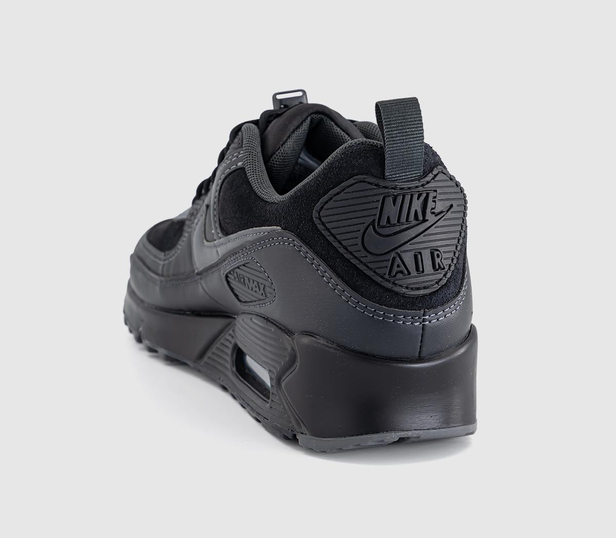 NikeAir Max 90 TrainersBlack Iron Grey Anthracite Dark Smoke Grey