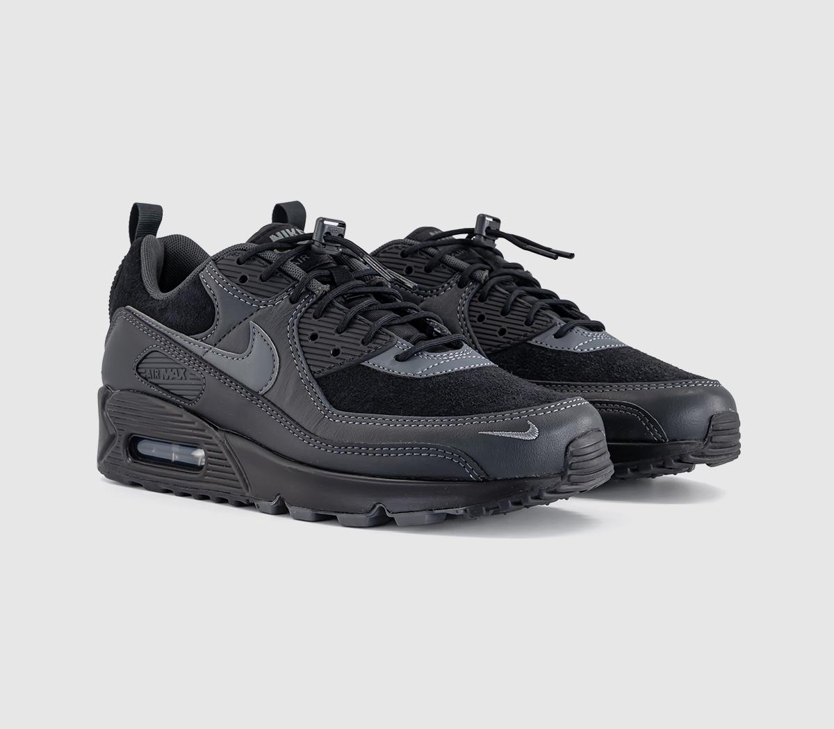 NikeAir Max 90 TrainersBlack Iron Grey Anthracite Dark Smoke Grey