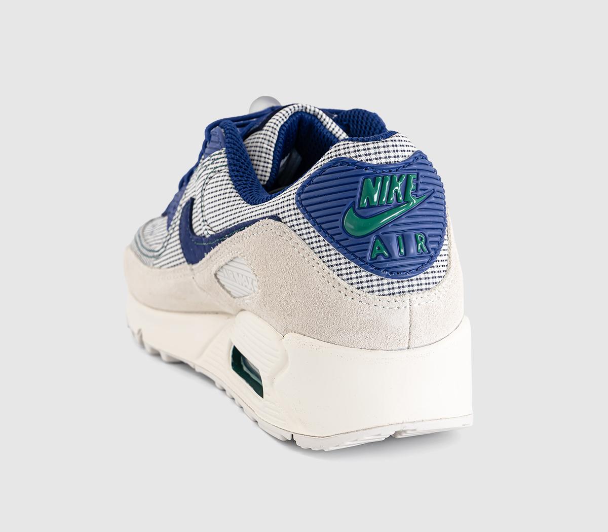 NikeAir Max 90 TrainersCoconut Milk Deep Royal Blue Legion Pine Light Ore