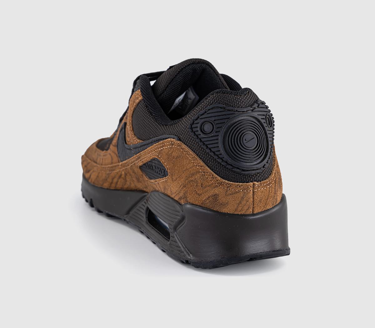 NikeAir Max 90 TrainersLt British Tan Black Velvet Brown