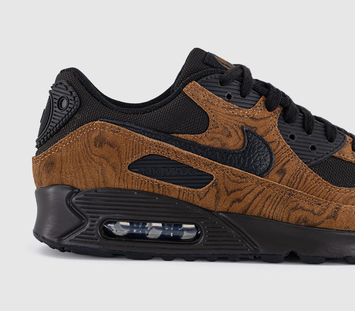 NikeAir Max 90 TrainersLt British Tan Black Velvet Brown