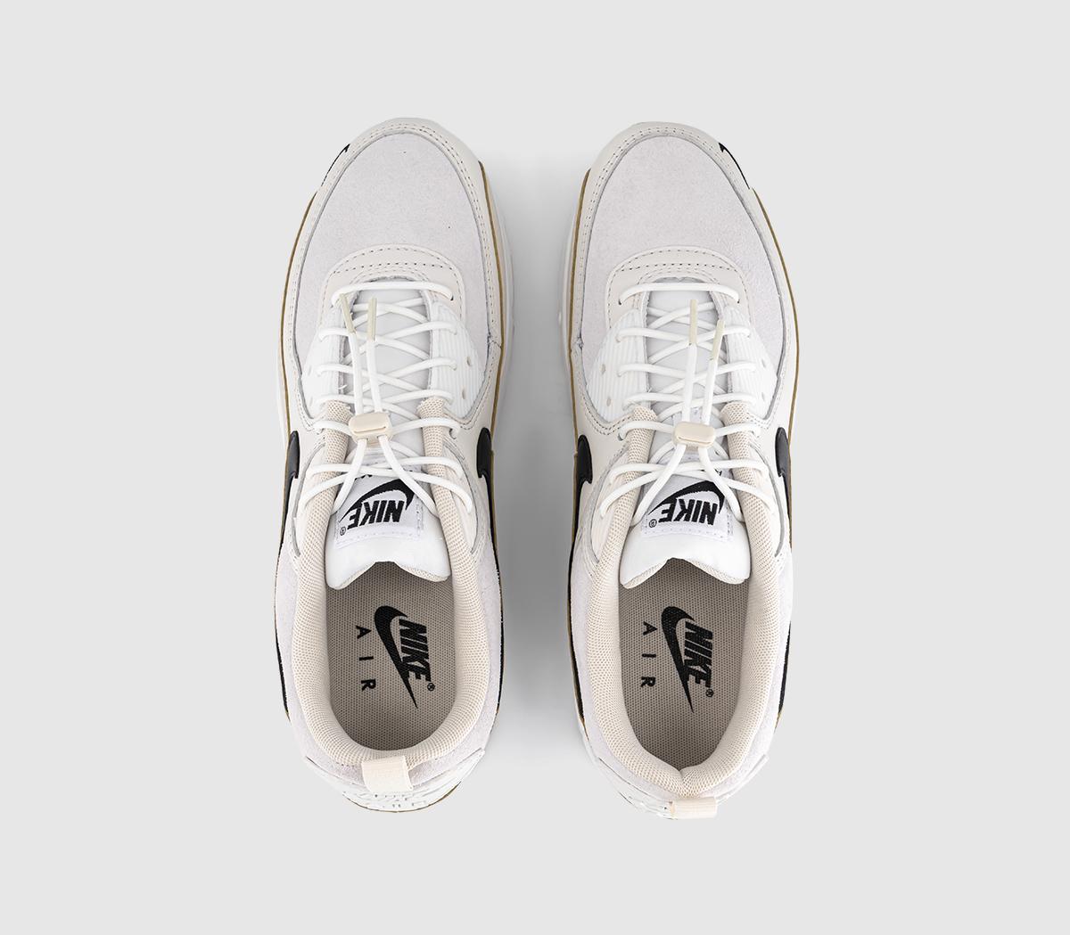 NikeAir Max 90 TrainersWhite Black Light Orewood Brown Phantom