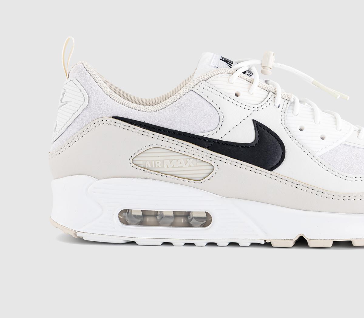 NikeAir Max 90 TrainersWhite Black Light Orewood Brown Phantom